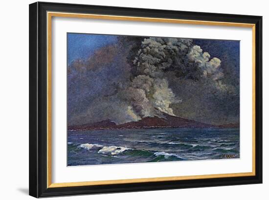 Vesuvius 1872-W Kranz-Framed Art Print