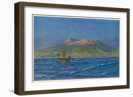 Vesuvius Circa 78-W Kranz-Framed Art Print