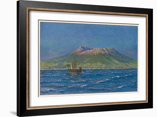 Vesuvius Circa 78-W Kranz-Framed Art Print