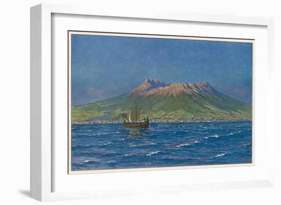 Vesuvius Circa 78-W Kranz-Framed Art Print