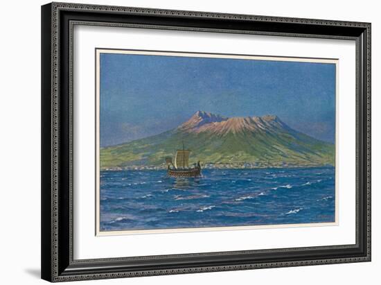 Vesuvius Circa 78-W Kranz-Framed Art Print