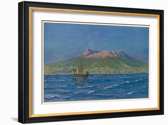 Vesuvius Circa 78-W Kranz-Framed Art Print