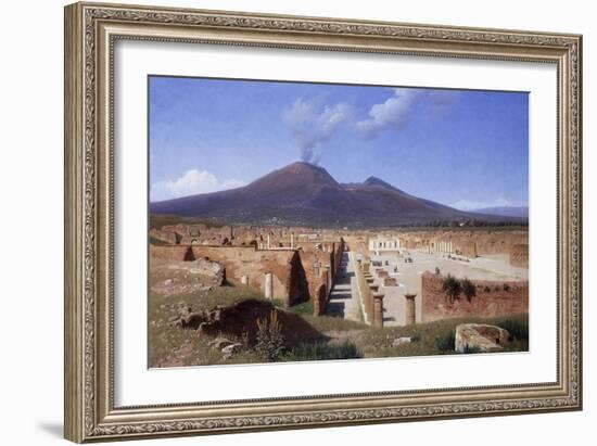 Vesuvius from Pompei-Louis Spangenberg-Framed Giclee Print