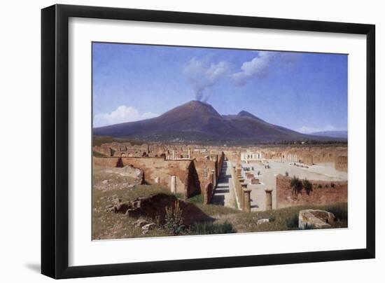 Vesuvius from Pompei-Louis Spangenberg-Framed Giclee Print