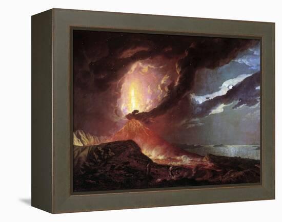 Vesuvius in Eruption, 1776 by Joseph Wright of Derby-null-Framed Premier Image Canvas