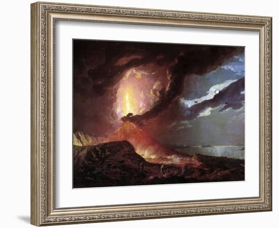 Vesuvius in Eruption, 1776 by Joseph Wright of Derby-null-Framed Photographic Print