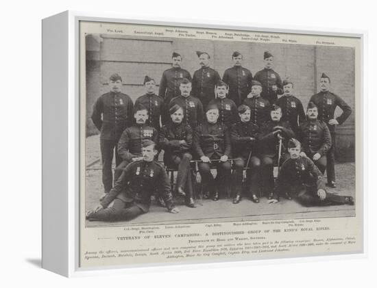 Veterans of Eleven Campaigns, a Distinguished Group of the King's Royal Rifles-null-Framed Premier Image Canvas