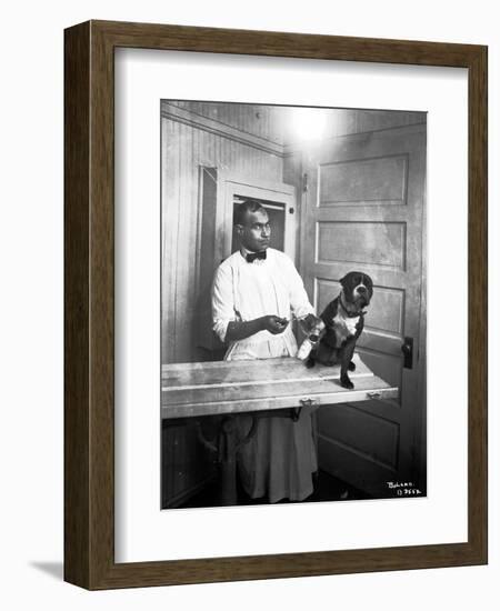 Veterinary Care of Dog, 1921-Marvin Boland-Framed Giclee Print