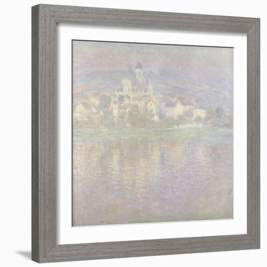 Vétheuil Bei Sonnenuntergang Wahrscheinlich 1900-Claude Monet-Framed Giclee Print