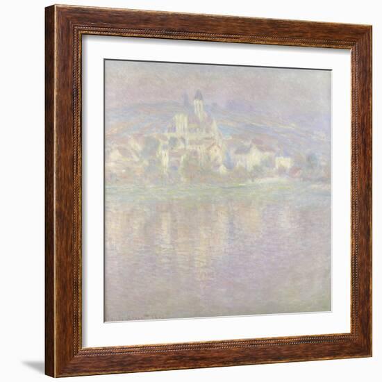 Vétheuil Bei Sonnenuntergang Wahrscheinlich 1900-Claude Monet-Framed Giclee Print