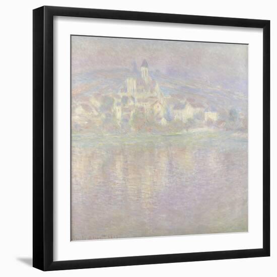 Vétheuil Bei Sonnenuntergang Wahrscheinlich 1900-Claude Monet-Framed Giclee Print