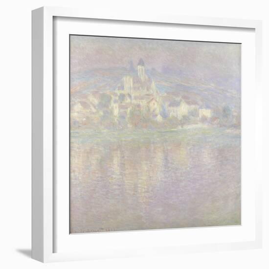 Vétheuil Bei Sonnenuntergang Wahrscheinlich 1900-Claude Monet-Framed Giclee Print