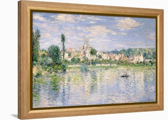 Vetheuil in Summer-Claude Monet-Framed Stretched Canvas