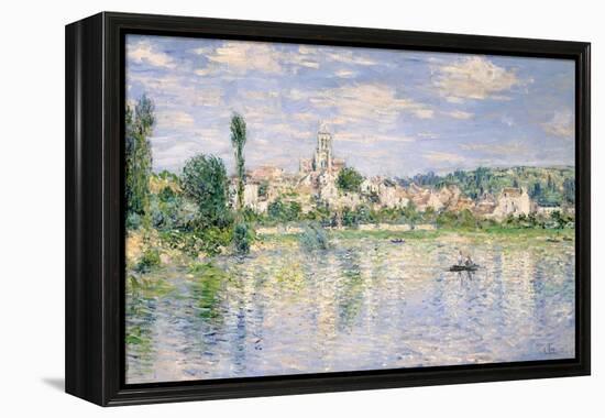 Vetheuil in Summer-Claude Monet-Framed Stretched Canvas