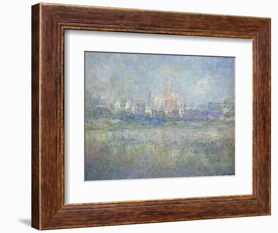 Vetheuil in the Fog, 1879-Claude Monet-Framed Giclee Print