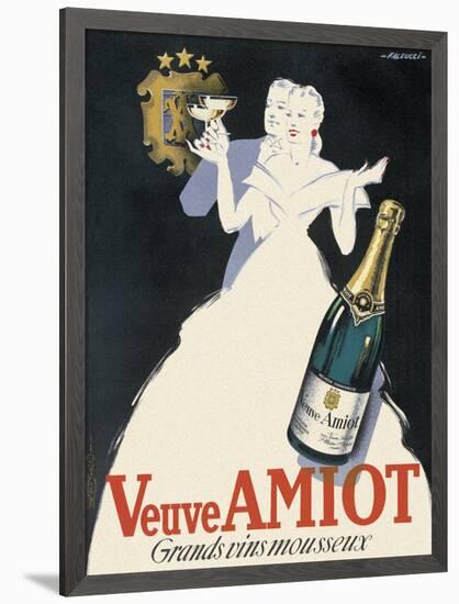 Veuve Amiot, Grands Vins Mousseux-Robert Falcucci-Framed Art Print
