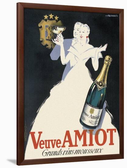 Veuve Amiot, Grands Vins Mousseux-Robert Falcucci-Framed Art Print