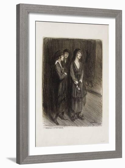 Veuves d'un Louis-Théophile Alexandre Steinlen-Framed Collectable Print