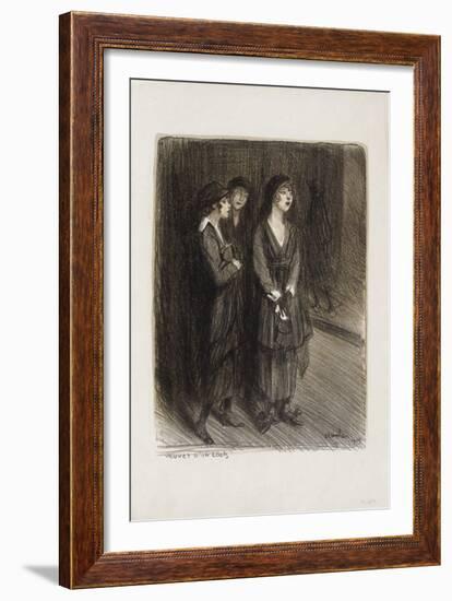 Veuves d'un Louis-Théophile Alexandre Steinlen-Framed Collectable Print