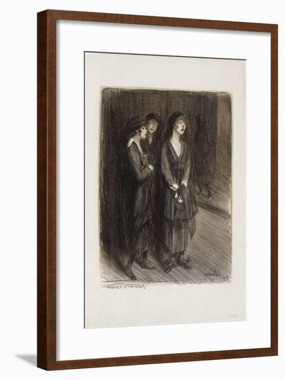 Veuves d'un Louis-Théophile Alexandre Steinlen-Framed Collectable Print