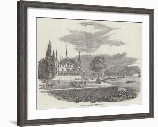 Vevay and the Lake Leman-null-Framed Giclee Print