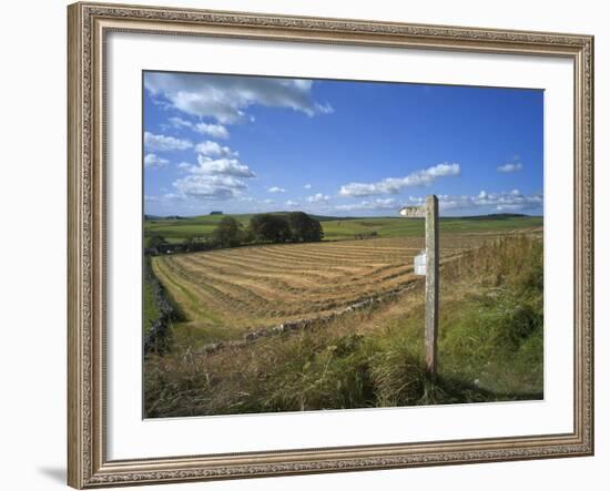 Vew from the High Peak Trail Cycleway and Footpath Along Disused Railway Line, Peak District Nation-David Hughes-Framed Photographic Print