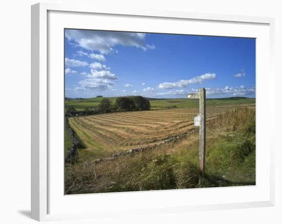 Vew from the High Peak Trail Cycleway and Footpath Along Disused Railway Line, Peak District Nation-David Hughes-Framed Photographic Print