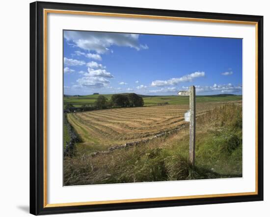 Vew from the High Peak Trail Cycleway and Footpath Along Disused Railway Line, Peak District Nation-David Hughes-Framed Photographic Print