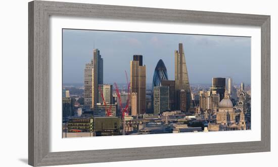 Vew of the City of London from the Top of Centre Point Tower, London, England-Alex Treadway-Framed Photographic Print