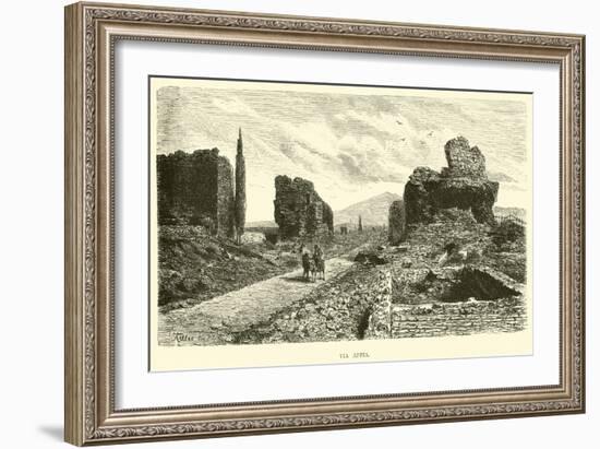 Via Appia-null-Framed Giclee Print