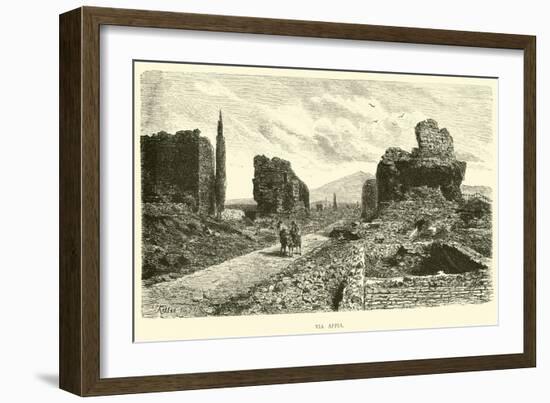 Via Appia-null-Framed Giclee Print