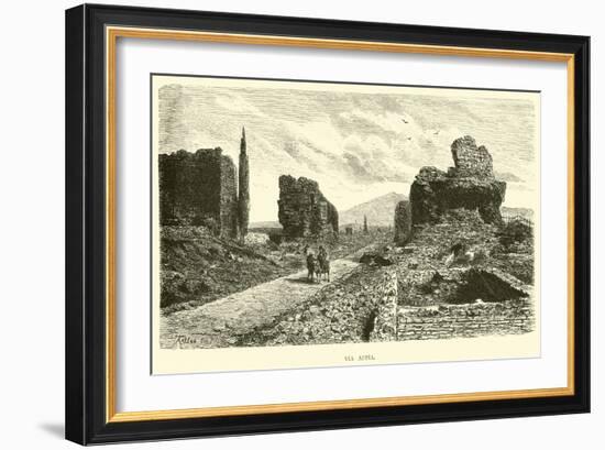 Via Appia-null-Framed Giclee Print