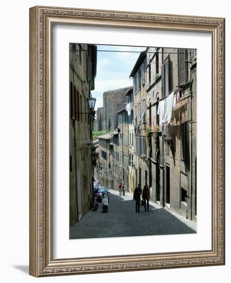 Via San Caterino, off Costa San Antonio, in Oca District of Siena, Tuscany, Italy-Richard Ashworth-Framed Photographic Print