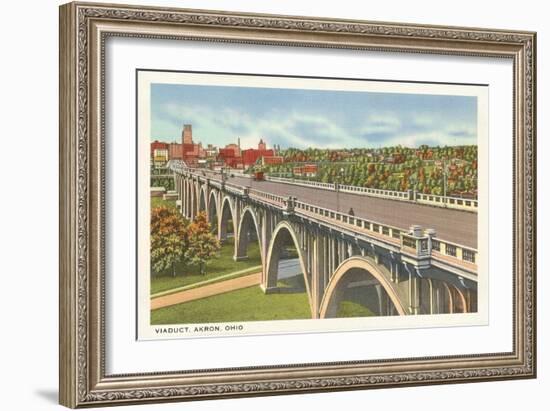 Viaduct, Akron, Ohio-null-Framed Art Print