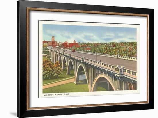 Viaduct, Akron, Ohio-null-Framed Art Print