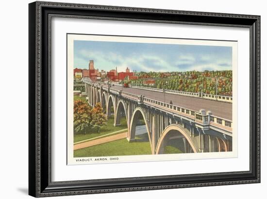 Viaduct, Akron, Ohio-null-Framed Art Print