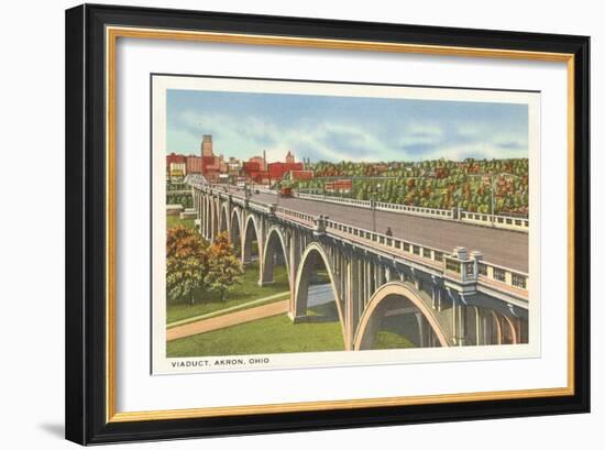 Viaduct, Akron, Ohio-null-Framed Art Print