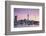 Viaduct Harbour and Sky Tower at Sunset, Auckland, North Island, New Zealand, Pacific-Ian-Framed Photographic Print