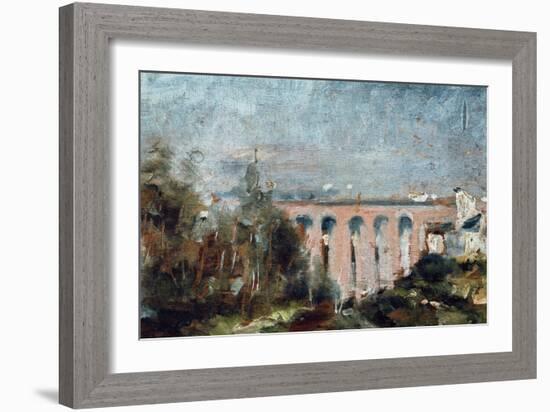 Viaduct of Castelviel in Albi-Henri de Toulouse-Lautrec-Framed Art Print