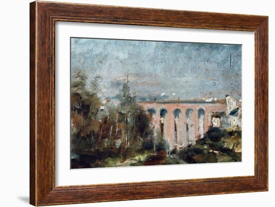 Viaduct of Castelviel in Albi-Henri de Toulouse-Lautrec-Framed Art Print