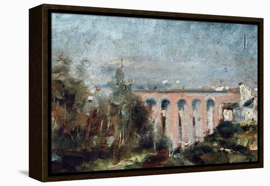 Viaduct of Castelviel in Albi-Henri de Toulouse-Lautrec-Framed Stretched Canvas