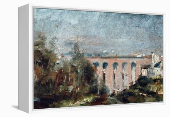 Viaduct of Castelviel in Albi-Henri de Toulouse-Lautrec-Framed Stretched Canvas