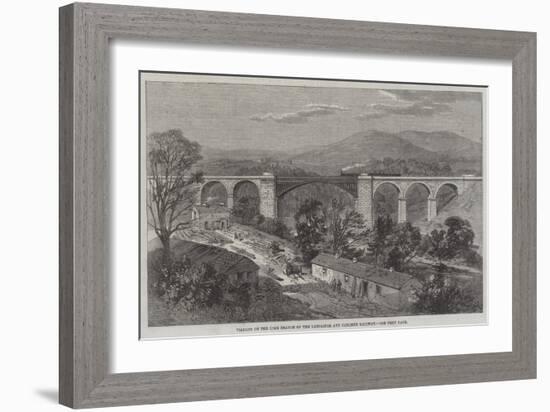 Viaduct on the Lime Branch of the Lancaster and Carlisle Railway-Richard Principal Leitch-Framed Giclee Print