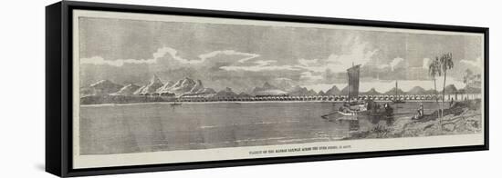 Viaduct on the Madras Railway across the River Poiney, in Arcot-Richard Principal Leitch-Framed Premier Image Canvas