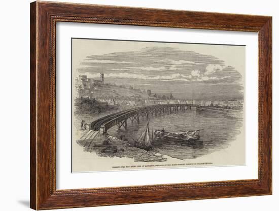 Viaduct over the River Lune at Lancaster, Branch of the North-Western Railway to Poulton-Le-Sands-null-Framed Giclee Print