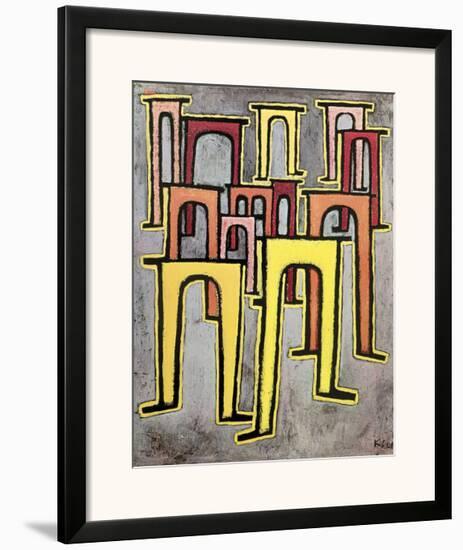 Viaducts Break Ranks-Paul Klee-Framed Art Print