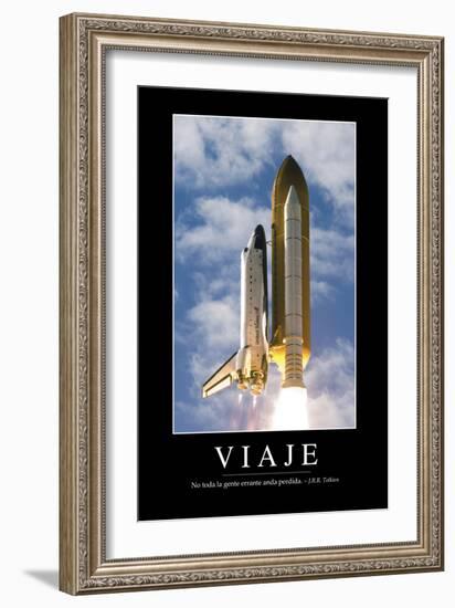 Viaje. Cita Inspiradora Y Póster Motivacional-null-Framed Photographic Print