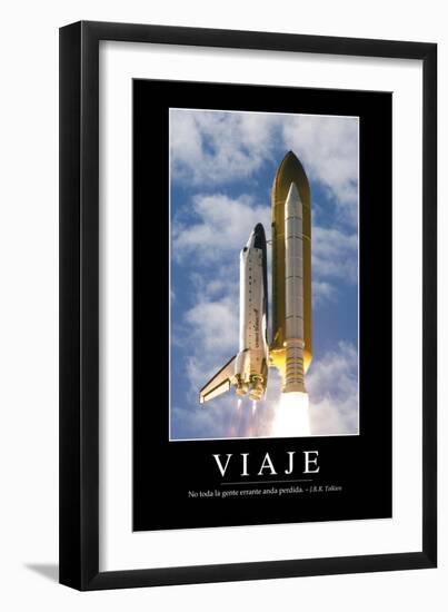 Viaje. Cita Inspiradora Y Póster Motivacional-null-Framed Photographic Print