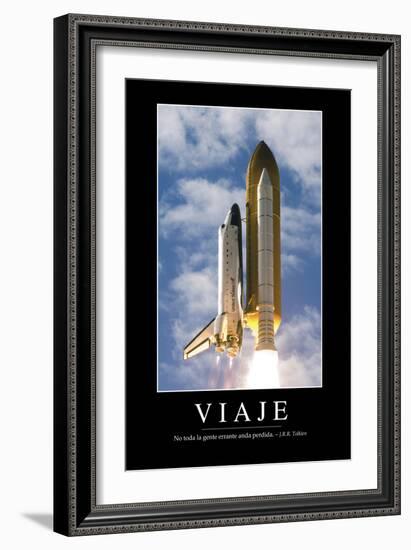 Viaje. Cita Inspiradora Y Póster Motivacional-null-Framed Photographic Print