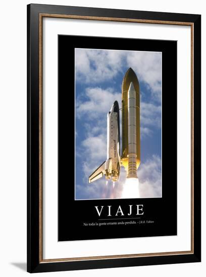 Viaje. Cita Inspiradora Y Póster Motivacional-null-Framed Photographic Print